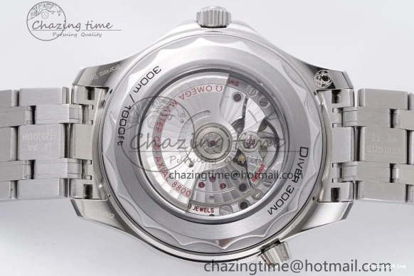 0322 Seamaster Diver 300M ZF 1:1 Best Edition Green Ceramic Green Dial on SS Bracelet A BestValue 7825